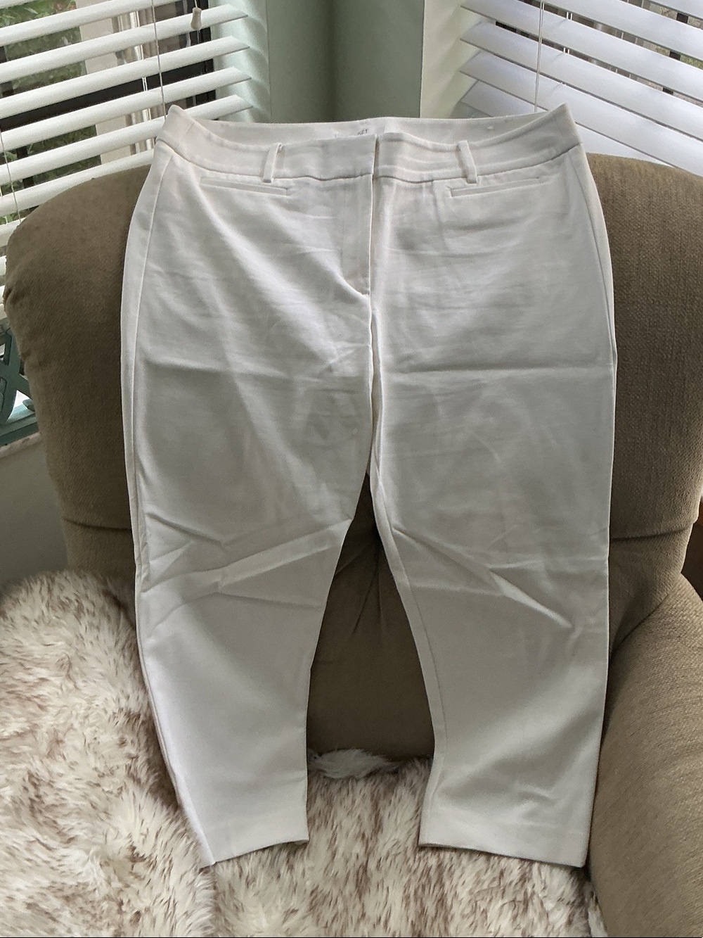 LOFT White Marisa The Riviera Pant Trousers